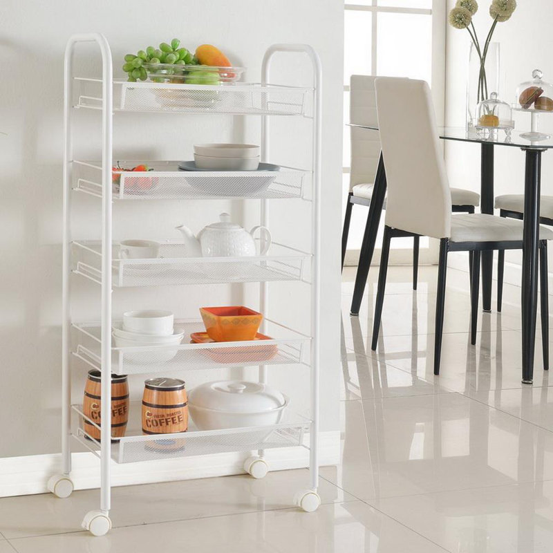 Winado 5 Tier Rack Shelf Shelving W/ Rolling Kitchen Pantry Storage